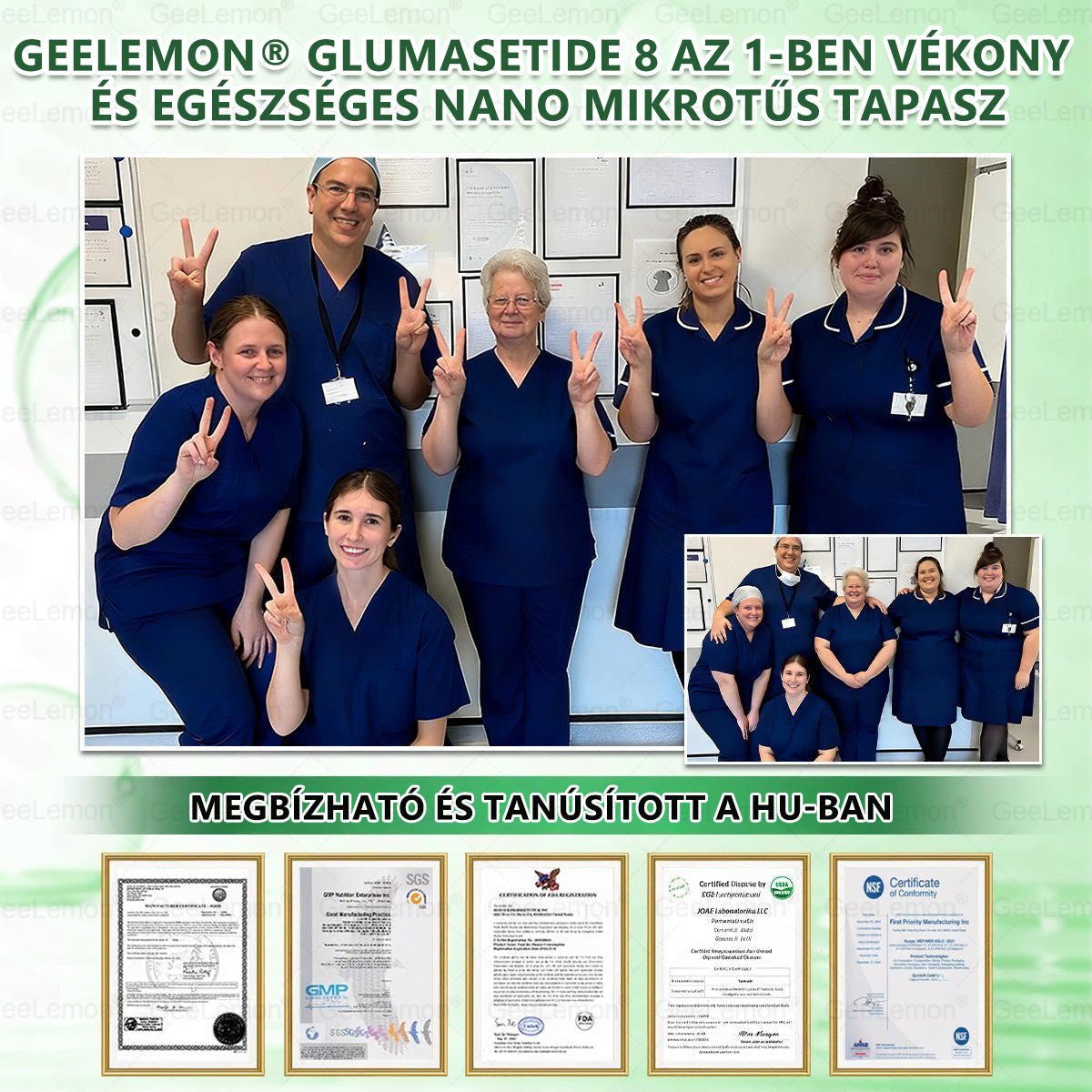 Geelemon®  Glumasetide 8 az 1-ben Karcsú és Egészséges Nano Mikrotűs Tapasz