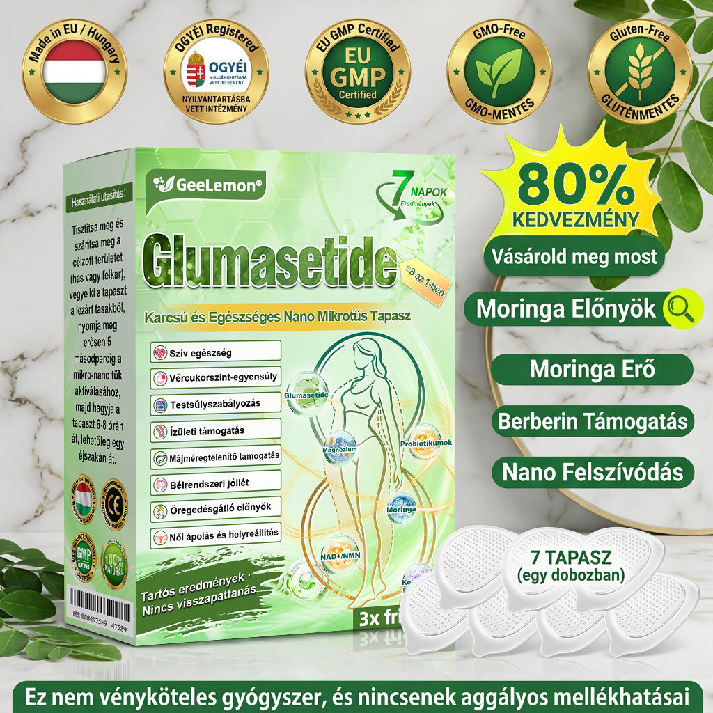 🔥GeeLemon® Glumasetide 8az 1-ben Karcsú és EgészségesNano Mikrotűs Tapasz (Napi 1alkalom – látható változásakár 7 nap alatt) ✅ Elhízásra,bőrfeszesítésre,cukorbetegségre, alvásiapnoéra, ízületekre stb 5.